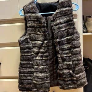 Faux fur vest